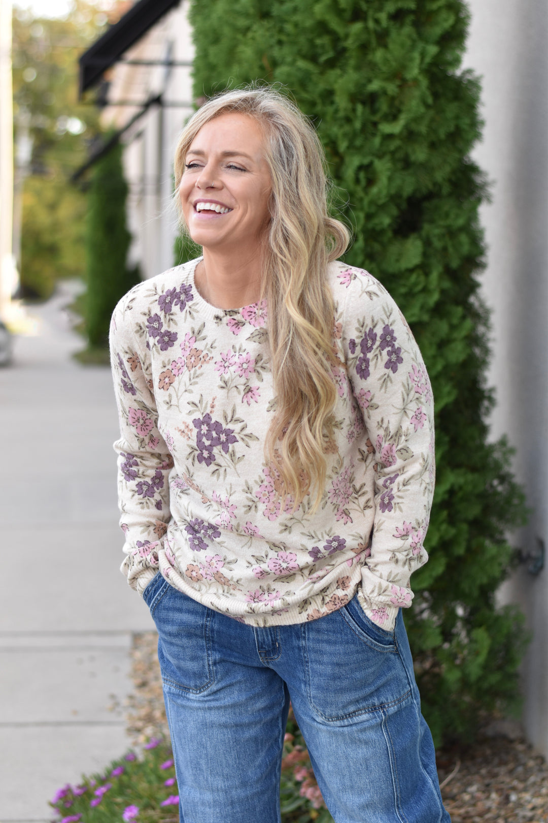Floral Sweater 