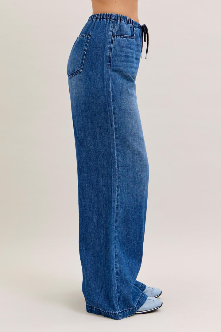 Judy Blue Featherweight Palazzo Jeans
