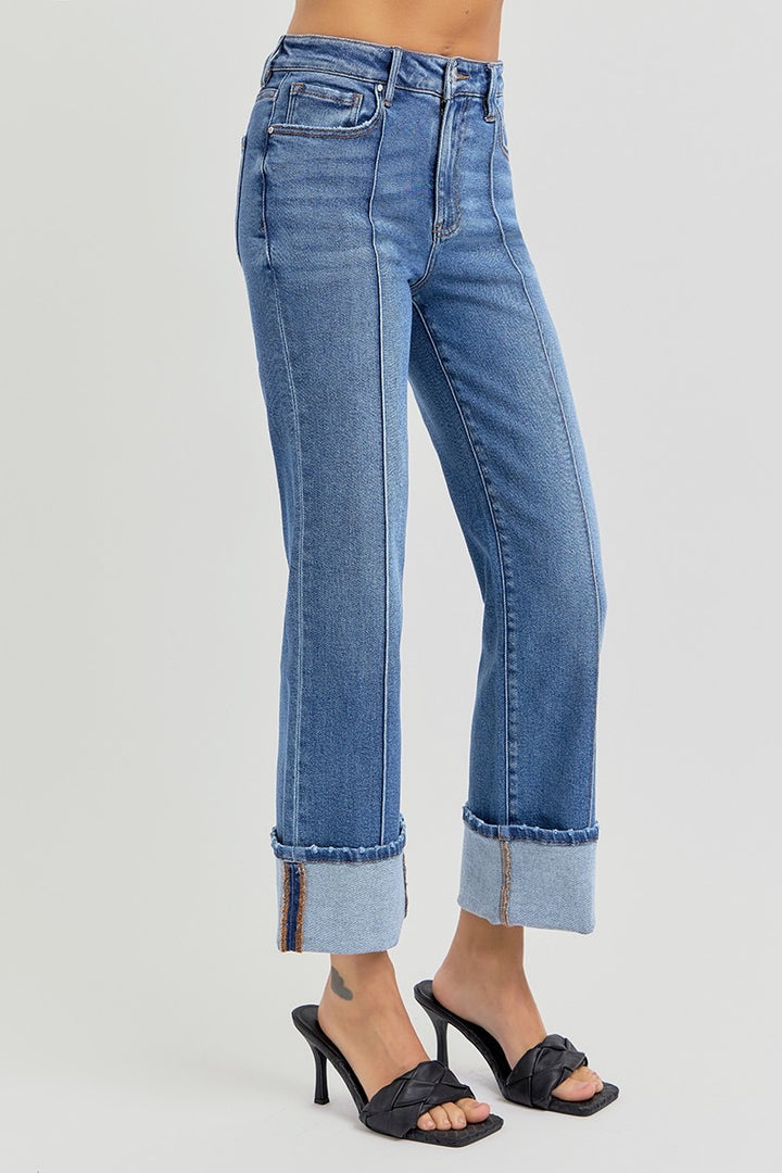 Risen Stella Wide Cuff Ankle Jean