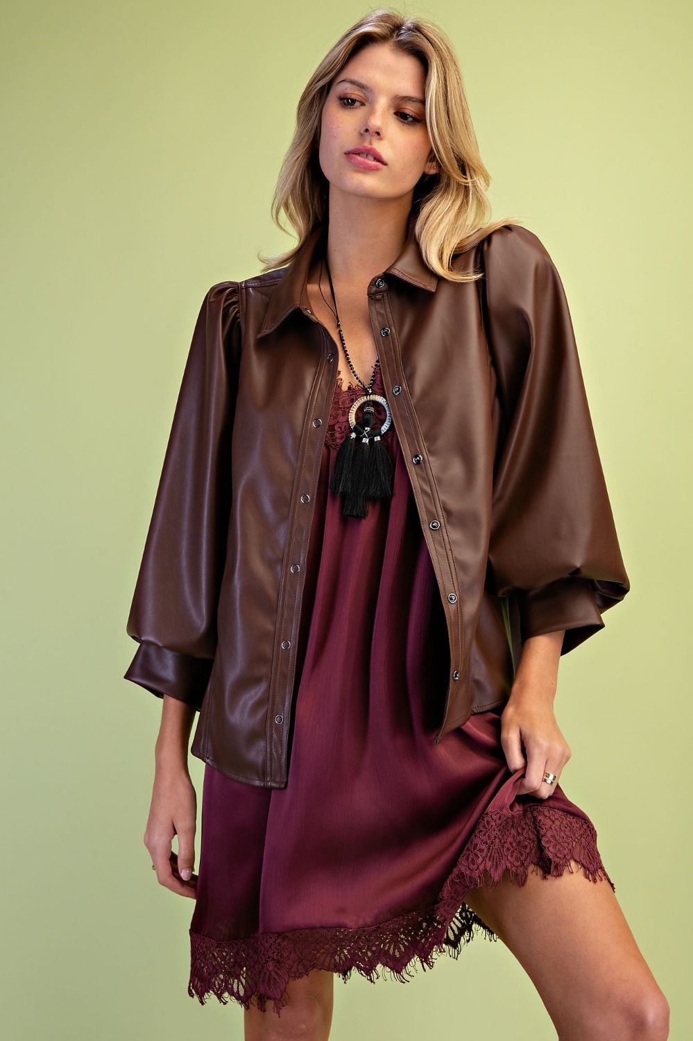 Satin Dreams Lace Hem Slip Dress