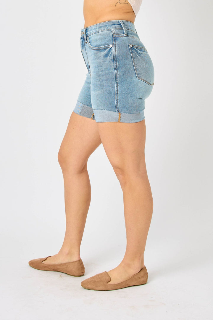 Judy Blue Tummy Control Cool Denim Shorts