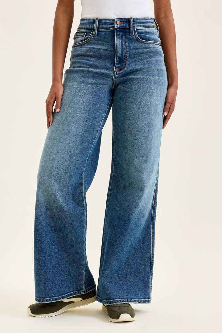 Judy Blue Retro Wide Leg High Rise Jeans
