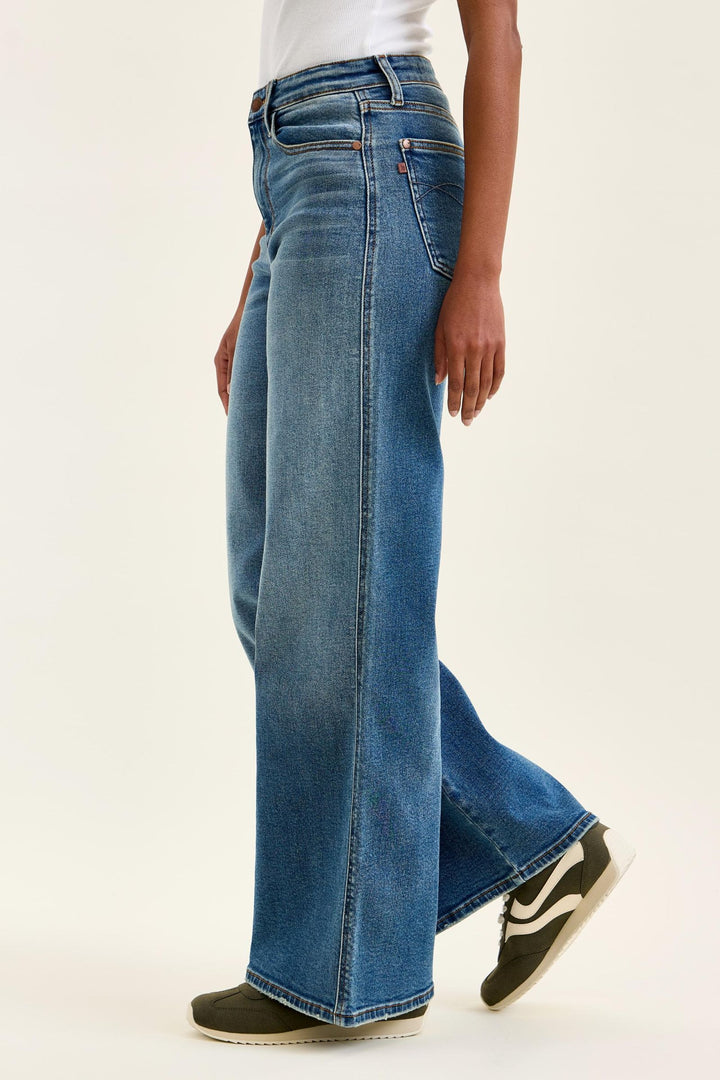 Judy Blue Retro Wide Leg High Rise Jeans