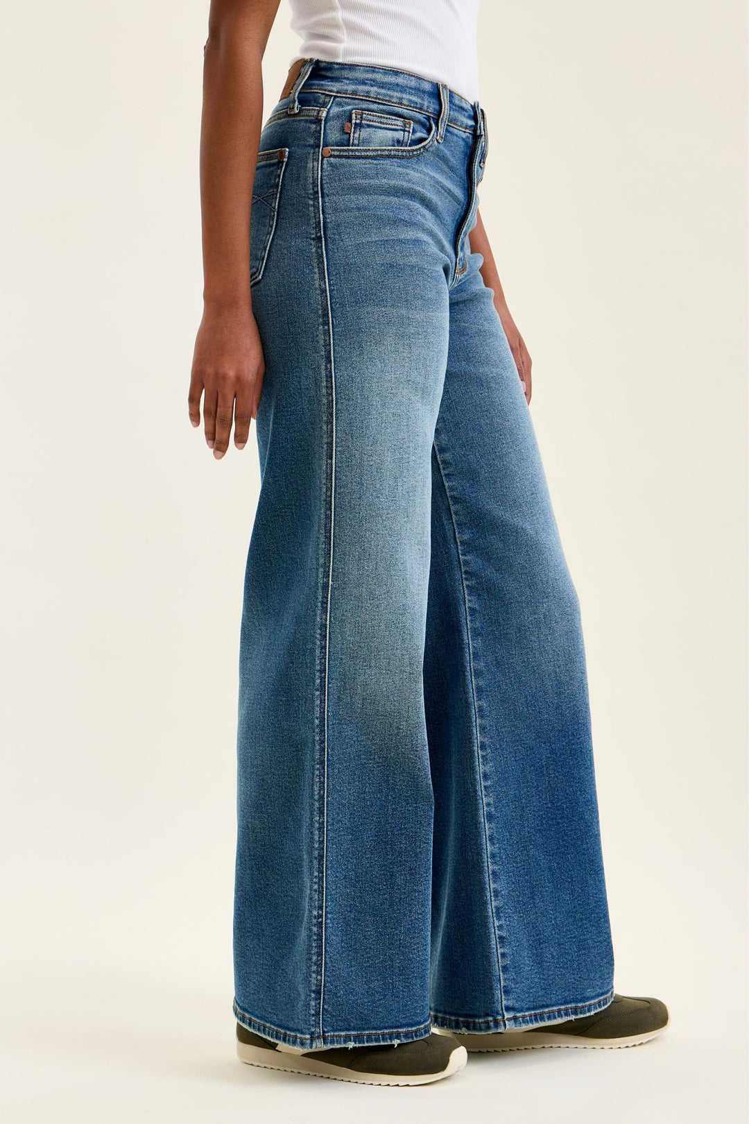 Judy Blue Retro Wide Leg High Rise Jeans