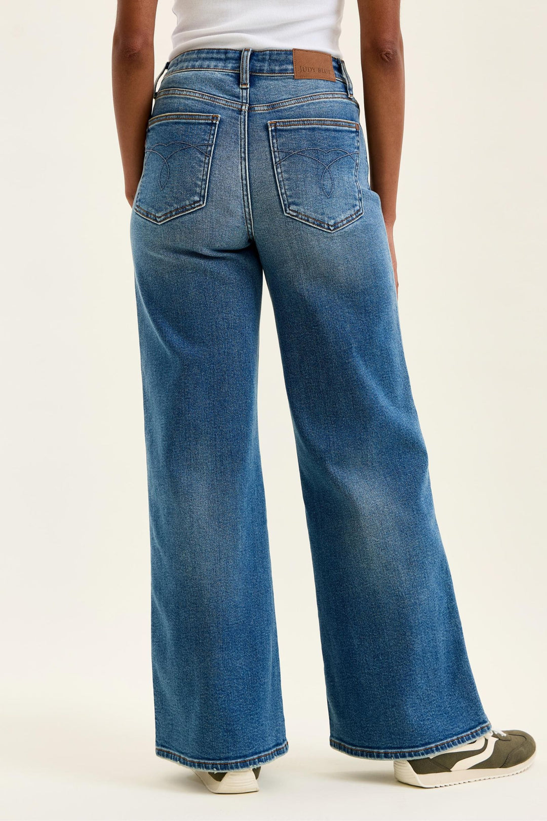 Judy Blue Retro Wide Leg High Rise Jeans