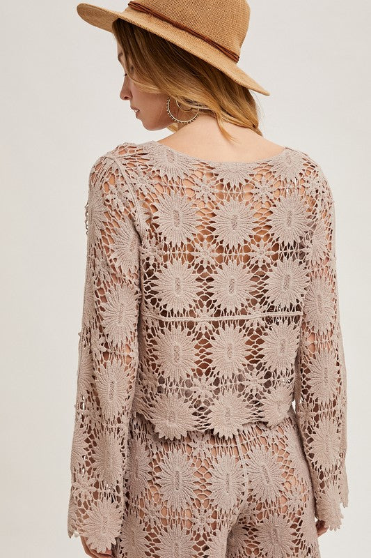 Sandbar Crochet Crop top