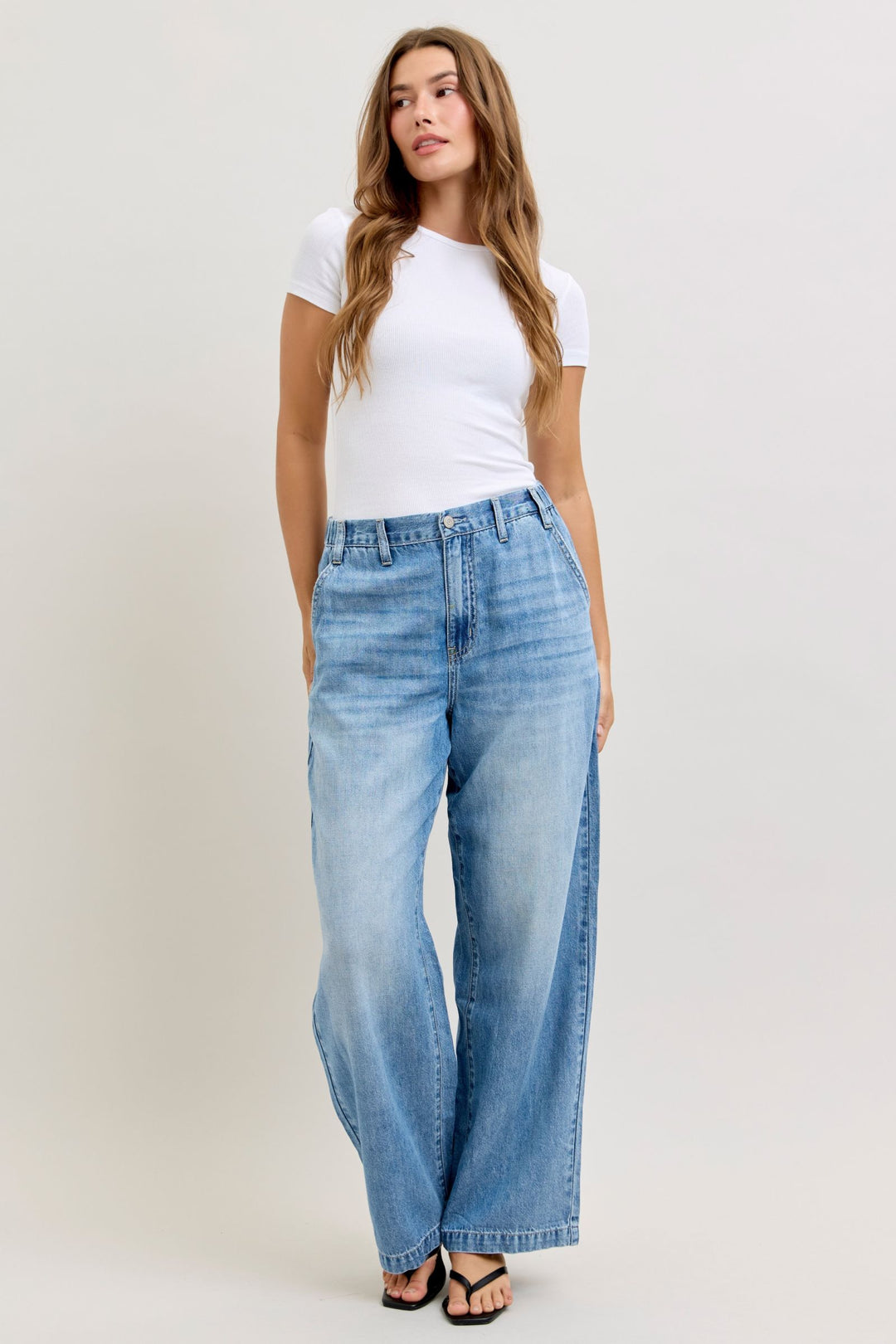 Judy Blue Featherweight Baggy Jeans