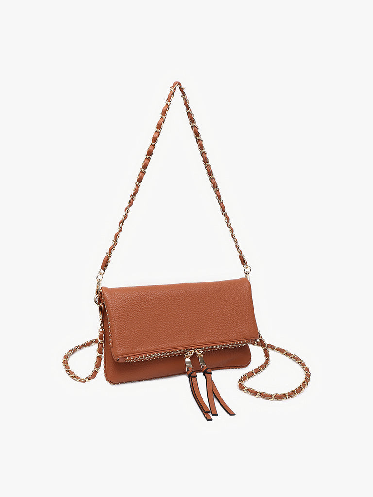 Julie Studded Detail Crossbody w/ Chain Strap