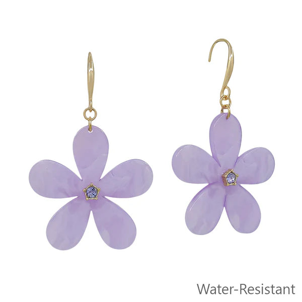 Daisy Bloom Resin Earrings