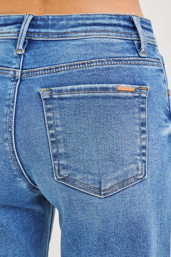 Risen Contrast Seam Barrel Jeans