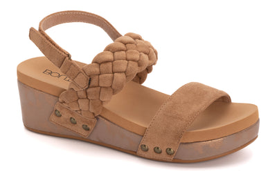 Corky's Pleasant Wedges in Camel Suede