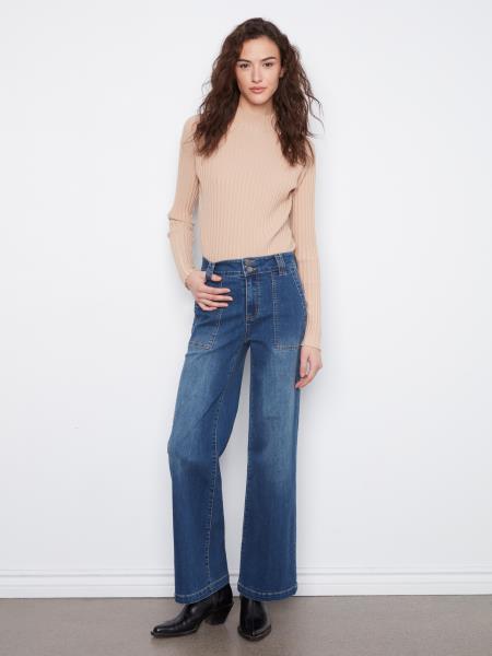 Charlie B Double Take Wide Leg Jeans