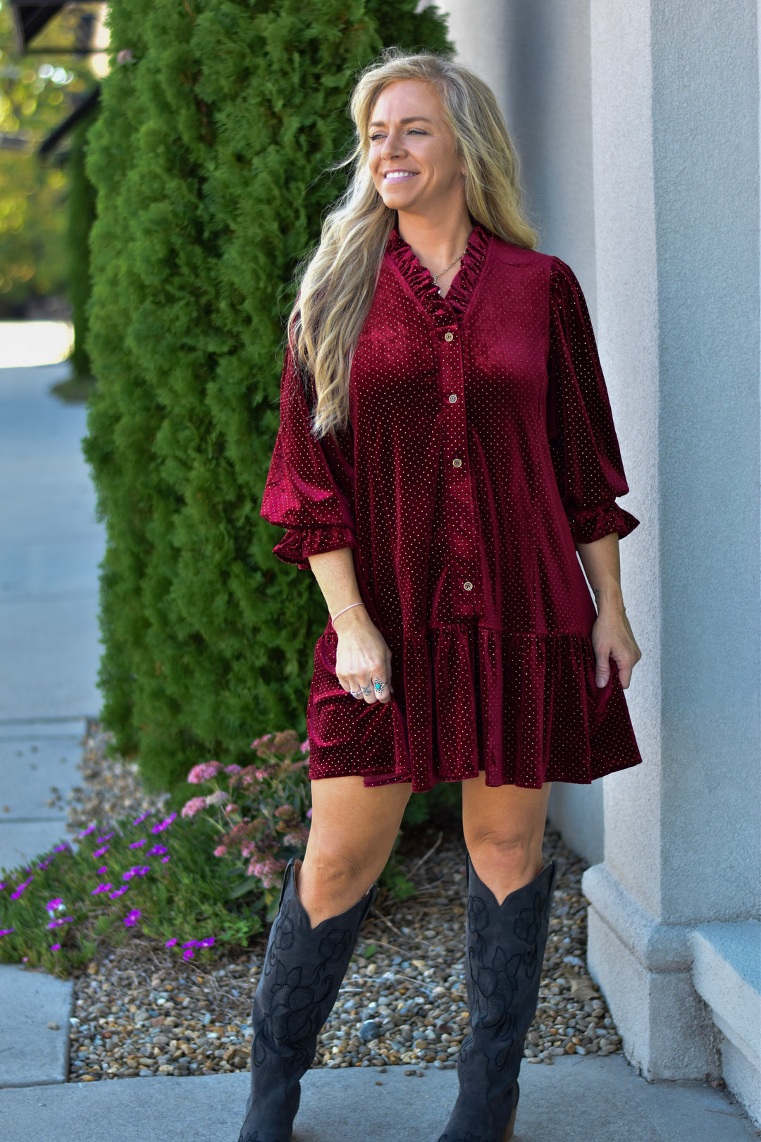 Velour Dress