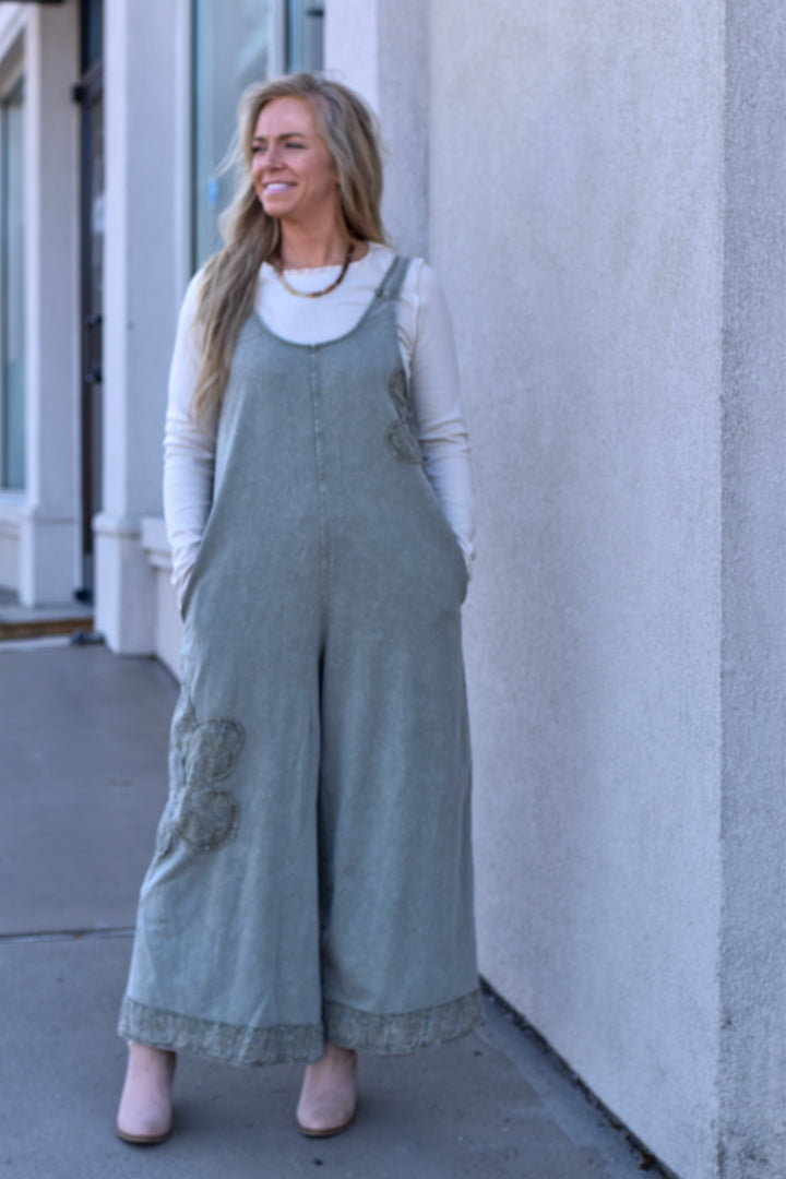 Wildflower Patchwork Overalls