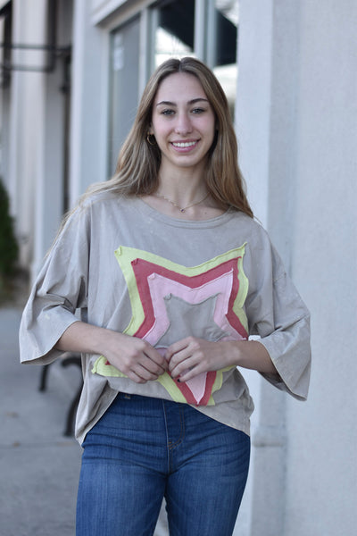 In The Star Mineral Washed Top