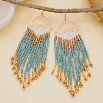 Desert Sunrise Fringe Earrings