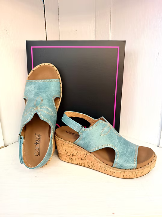Corky's Turquoise Darlin Wedges