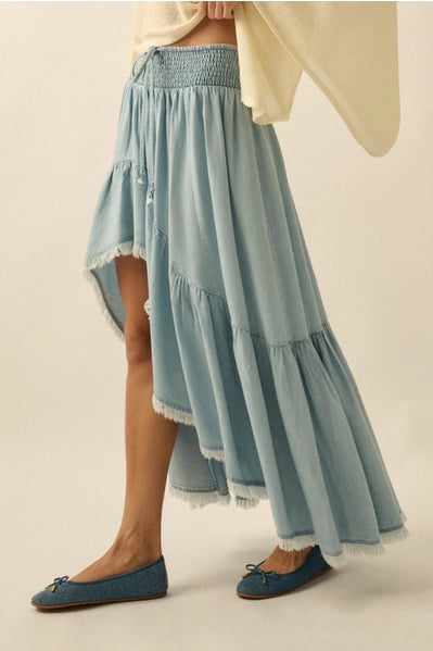 Prairie Moon Ruffle Maxi Skirt
