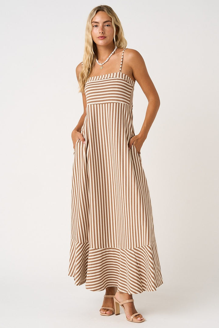 Sunbeam Striped Maxi Dress