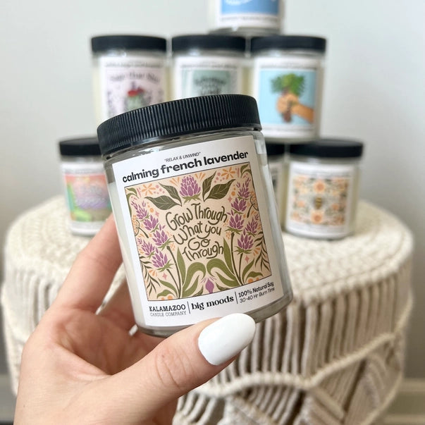 "Grow Through" Calming French Lavender - Luxury Soy Candle