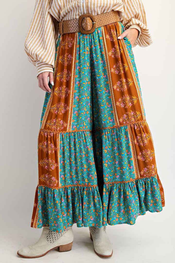 Easel Shiloh Boho Palazzo Pants