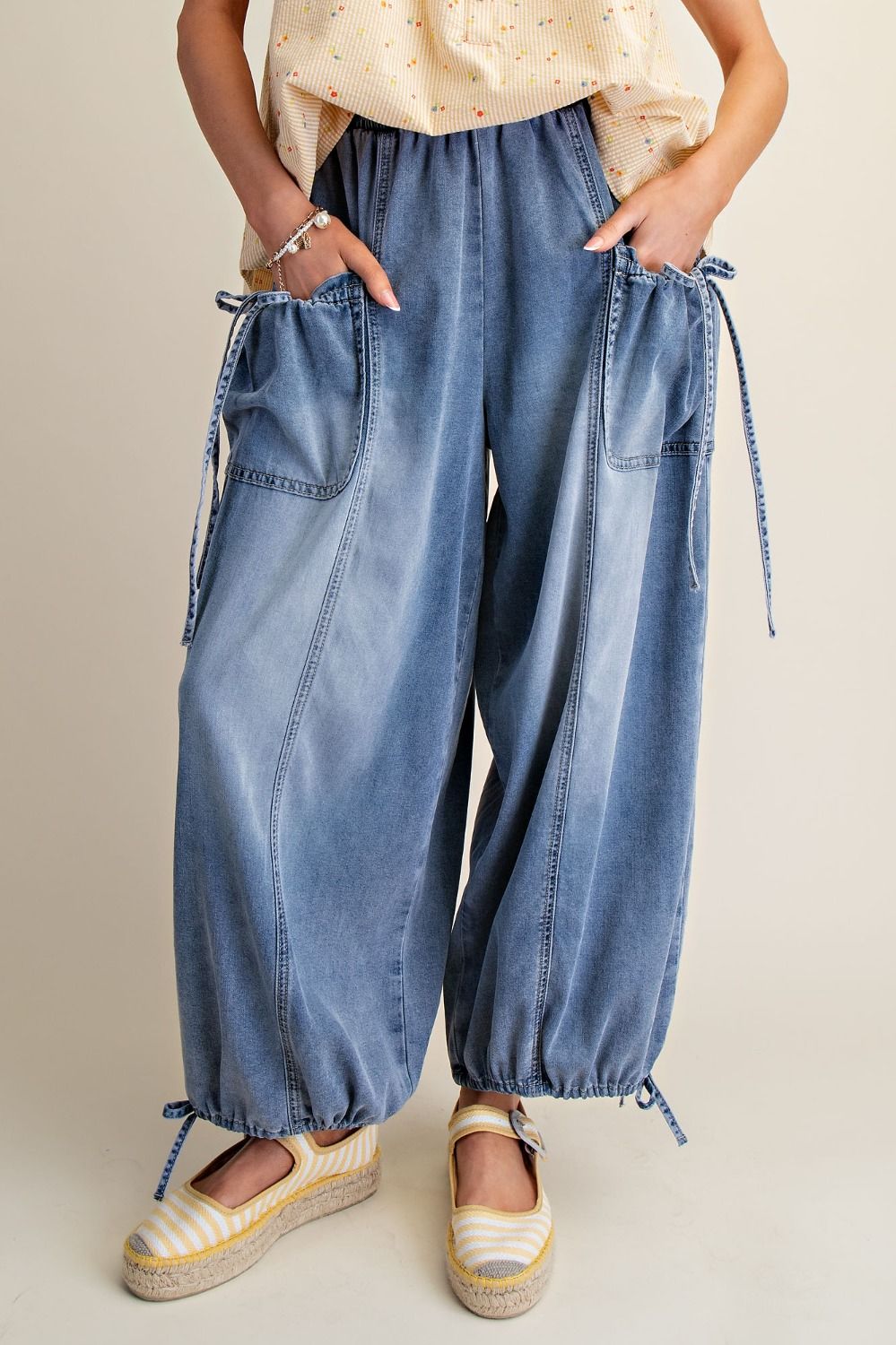 Easel's Horizon Drawstring Jeans
