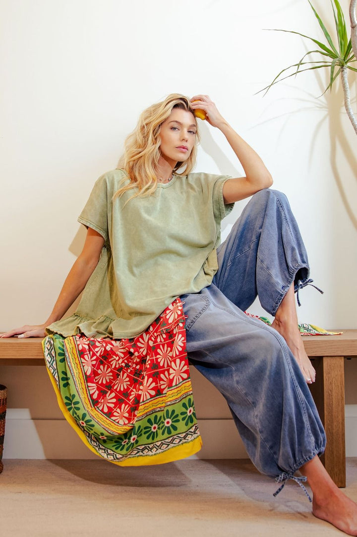 Easel's Horizon Drawstring Jeans