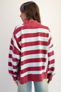 Stripe Weekend Pullover