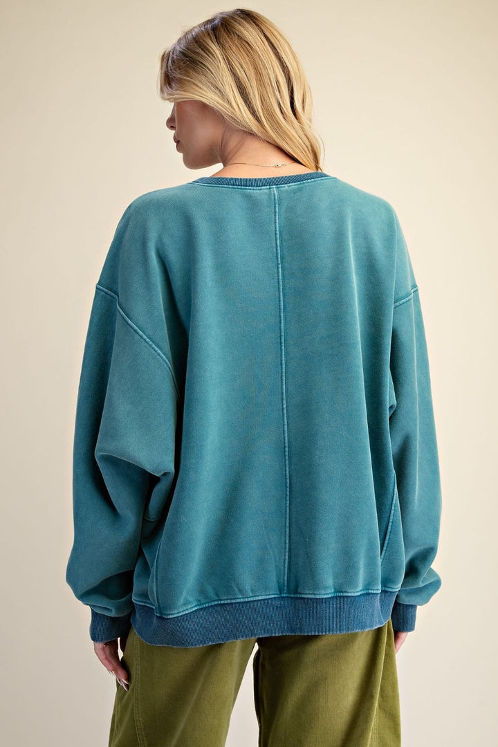 Easel's Starry Days Mineral Wash Pullover