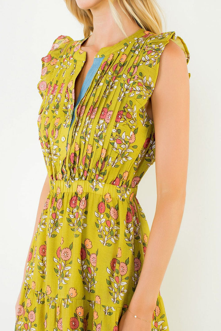THML Vintage Bloom Midi Dress