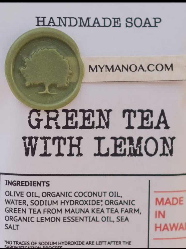 Organic Green Tea + Lemon Face Soap