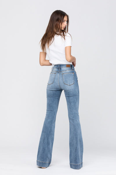 Judy Blue Mid-Rise Trouser Flares