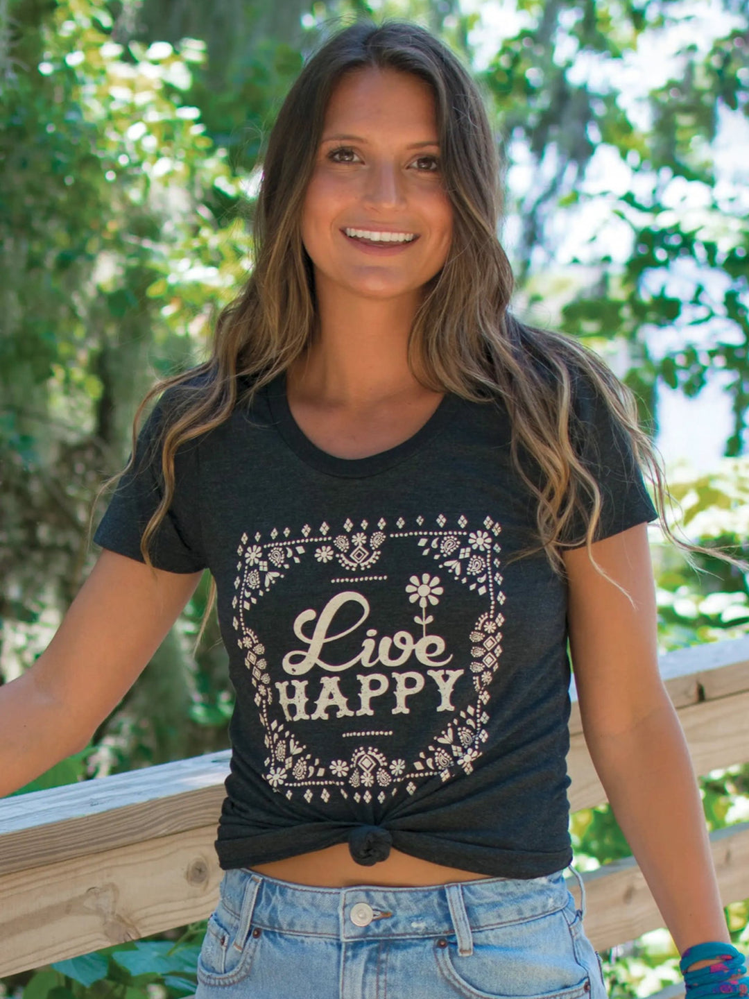 Perfect Fit Tee Shirt - Live Happy