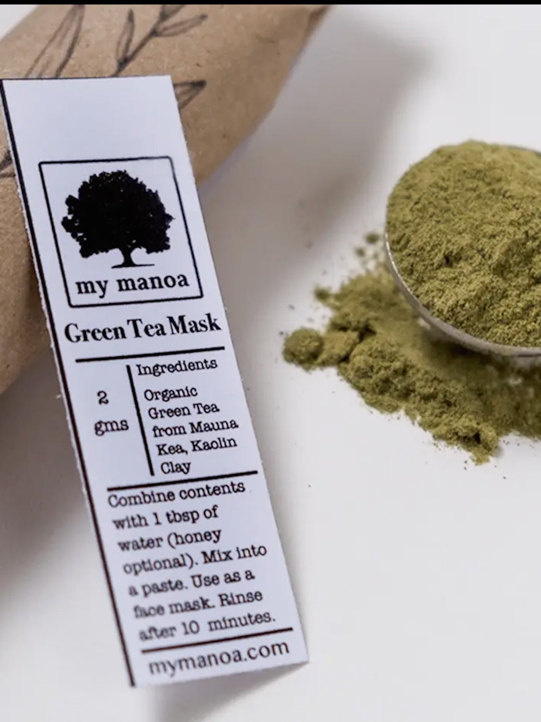 Organic Green Tea and Kaolin Clay Mask