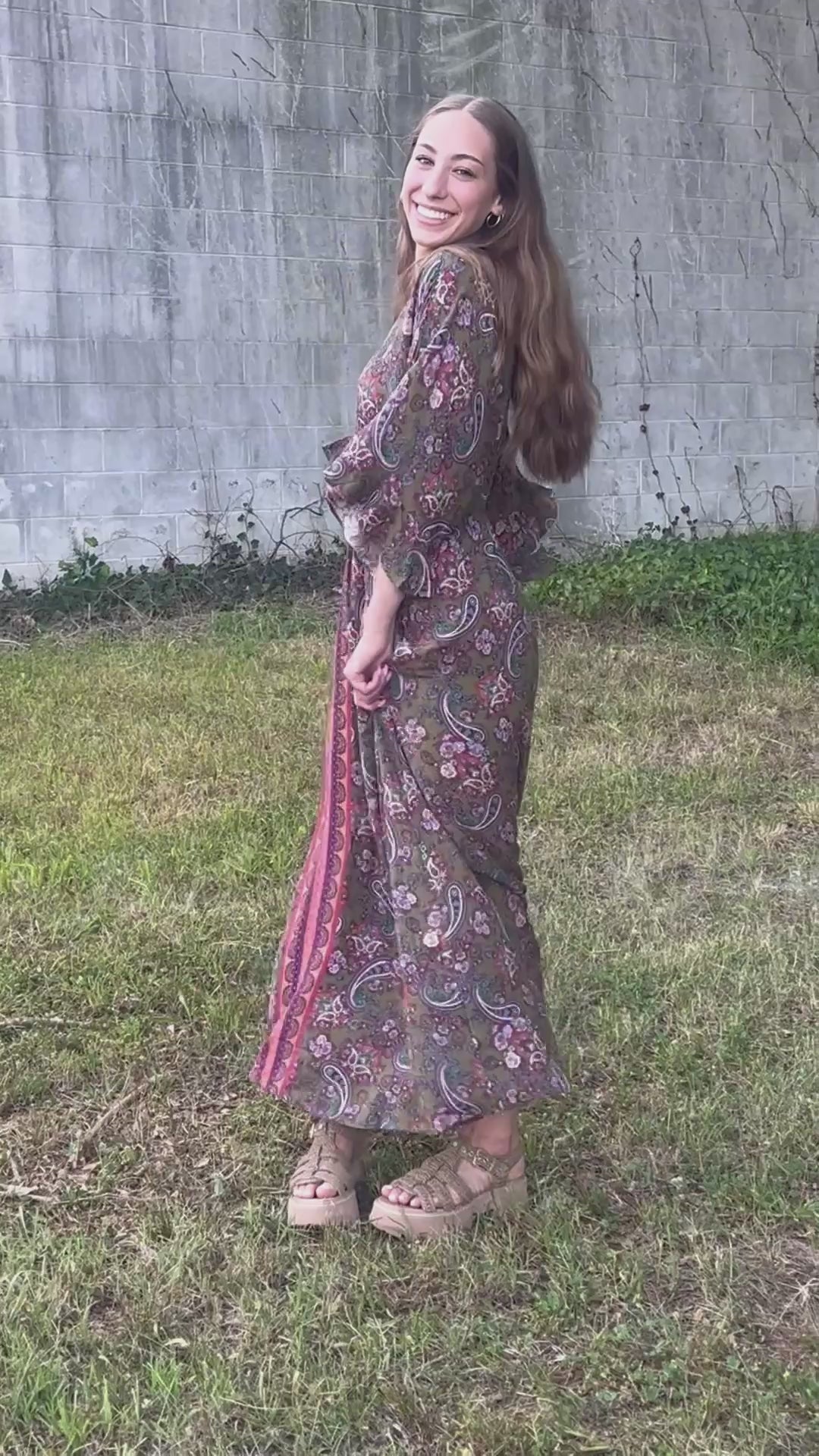 Serena Paisley Maxi Dress