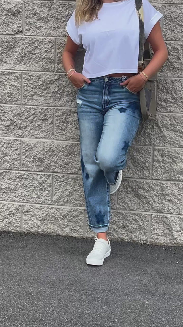 Risen Starlit Boyfriend Jeans