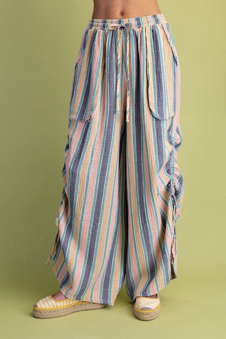 Easel's Sun-Kissed Stripe Pants