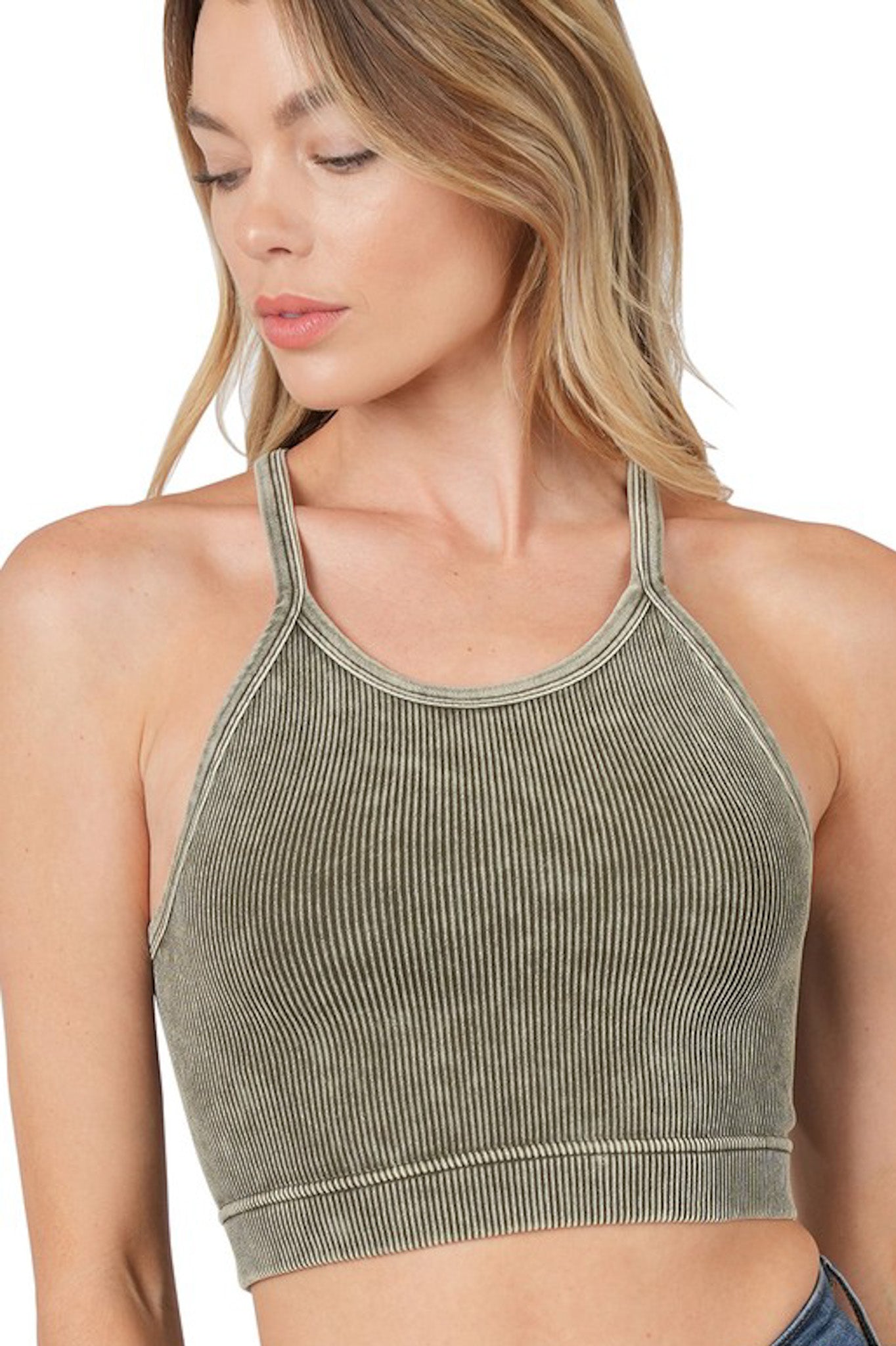 Washed Cropped Cami