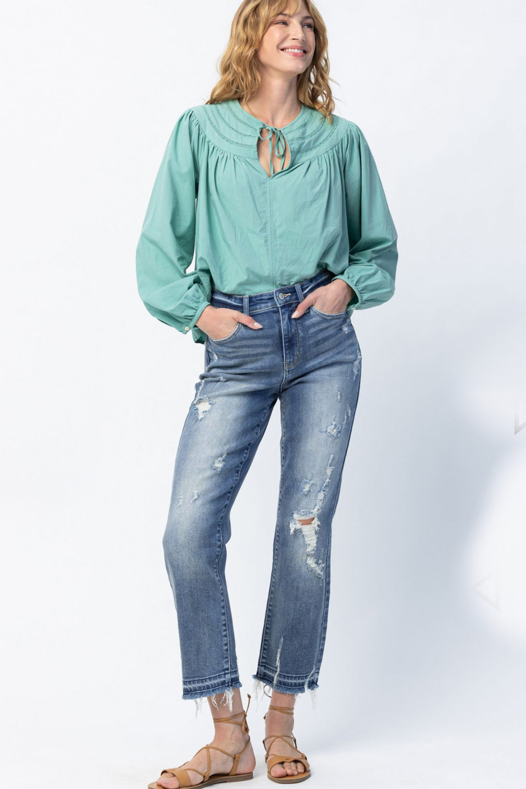 Judy Blue Ankle Straight Jeans