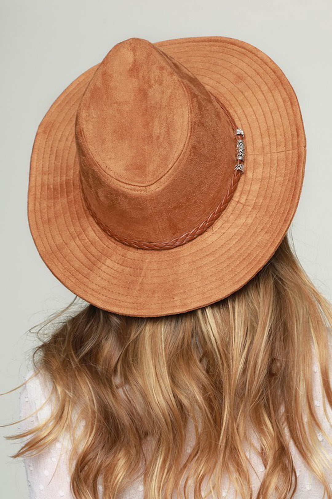 Faux Suede Panama Hat