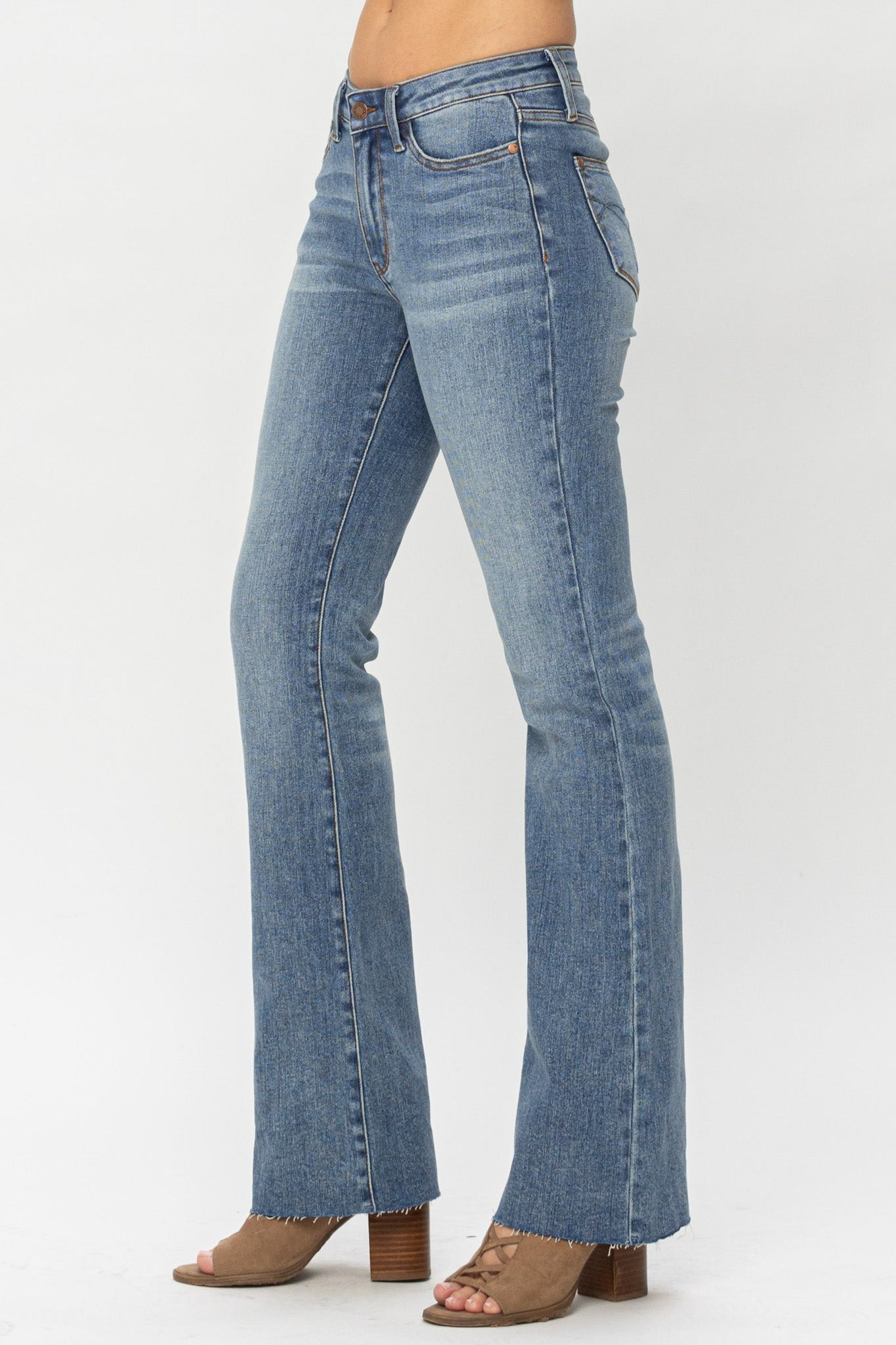 Judy Blue Raw Hem Bootcut