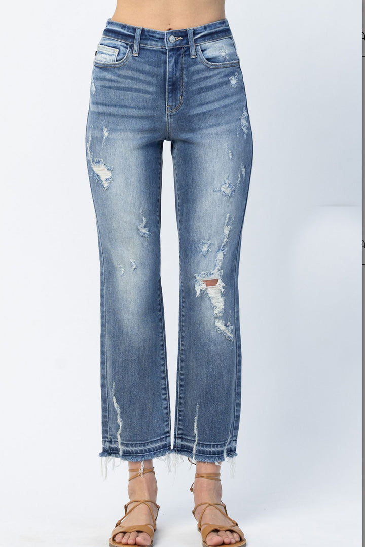 Judy Blue Ankle Straight Jeans