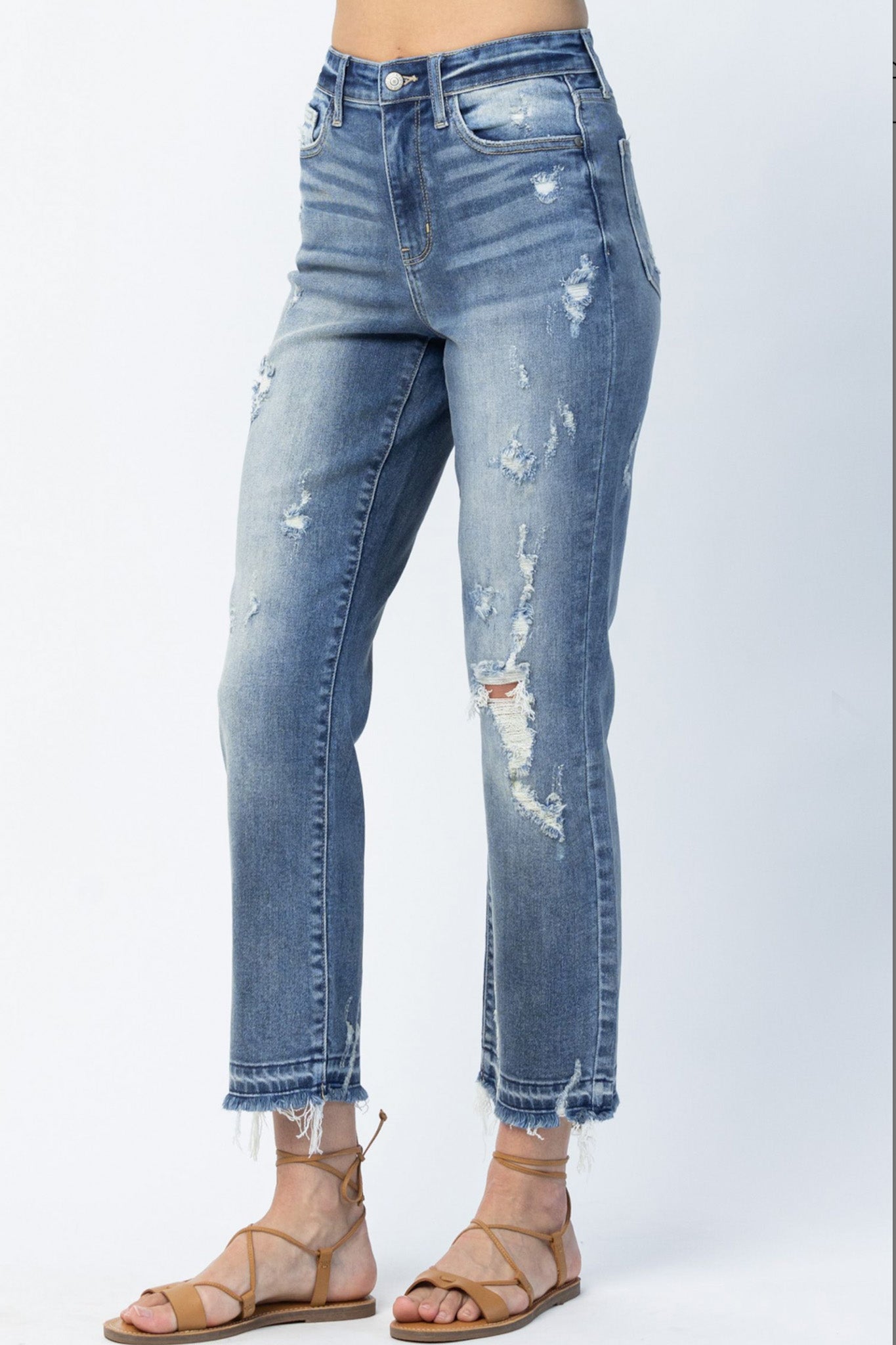 Judy Blue Ankle Straight Jeans