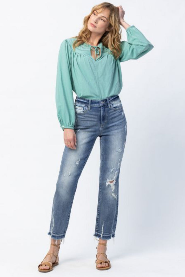 Judy Blue Ankle Straight Jeans